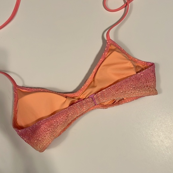 Victoria’s Secret ombré pink orange bikini top small - Picture 3 of 3